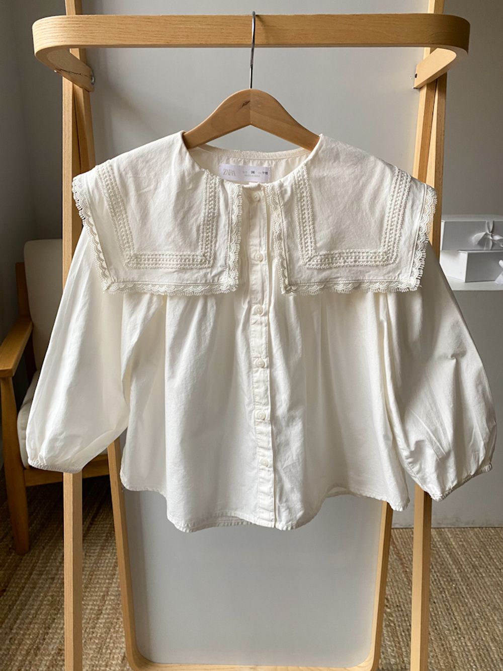 Хлопковая блуза Zara, 116