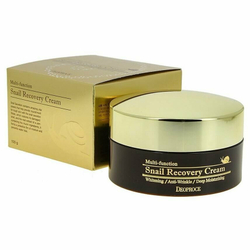 Deoproce Snail Recovery Cream, 100g Восстанавливающий омолаживающий крем с муцином улитки против морщин