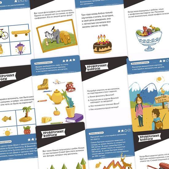 Настольная игра Развитие памяти. Brainy Trainy