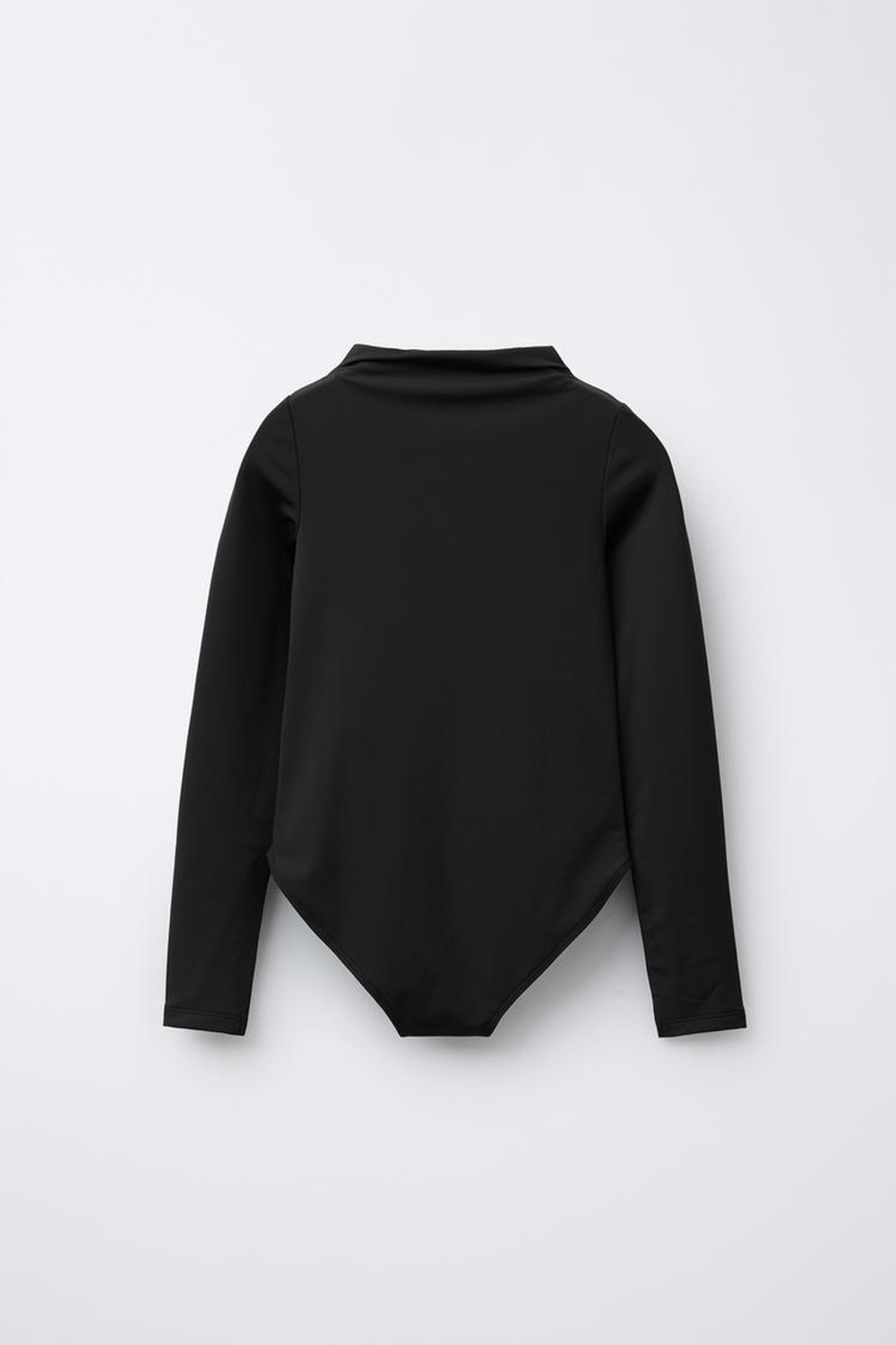 ZARA БОДИ С ВОРОТНИКОМ-СТОЙКОЙ, ЧЕРНЫЙ