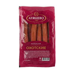 Колбаски Охотские в/с МГА Атяшево ~ 0,4 кг ШТ (замена 114679)