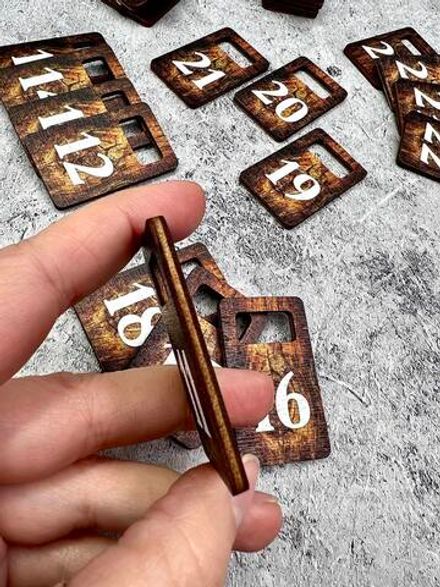 Деревянные Номерки 30х50 (1-25)