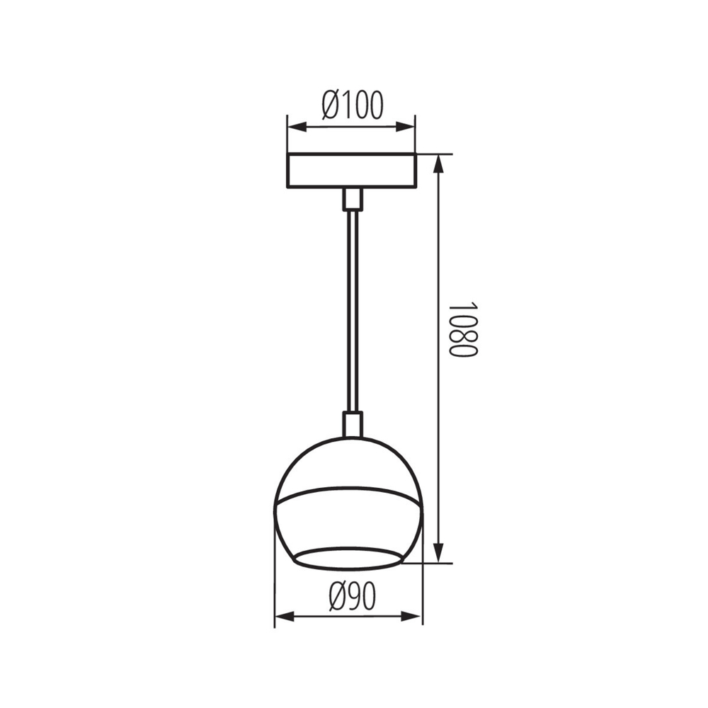 Подвесной светильник шарик GALOBA C 1xGU10 B