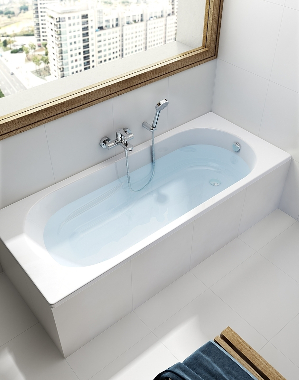 фото в интерьере  Ванна акриловая Roca Genova N 150x75 см ZRU9302894