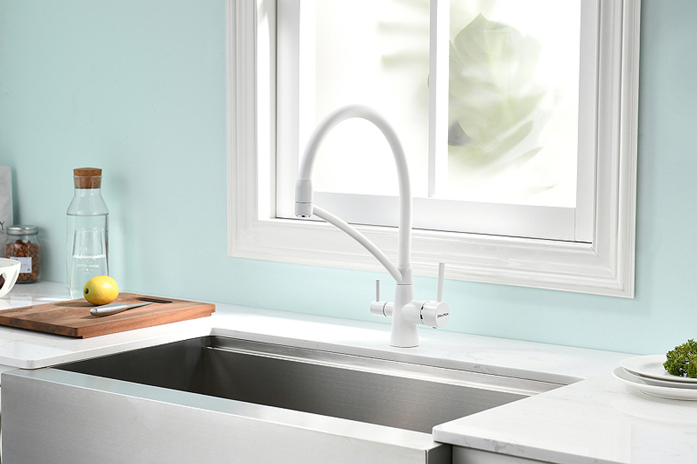 СМЕСИТЕЛЬ SIGEN 213111-431ТW БЕЛЫЙ МАТОВЫЙ