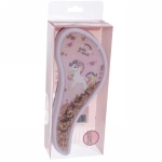 Расческа массажная детская «Prestige - Единорожек Лили», микс 4 цвета, 8*19 (коробка PVC)