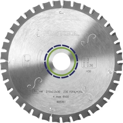 Пильный диск с мелким зубом 210x2,2x30 F36 FESTOOL 493351