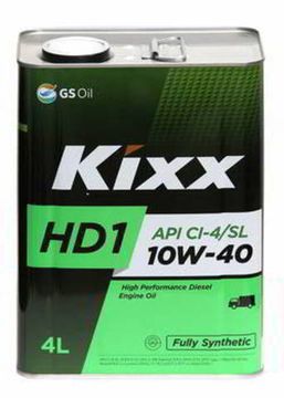 Kixx HD1 CI-4 10W-40 масло моторное синтетическое дизельное (4 Литра)