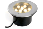 Светильник LED тротуарный (грунтовый) встраив. SP2803, 10W, AC12V, низковольтный, 3000К, металлик, 160*H90mm, вн.диаметр: 110mm, IP67 Feron