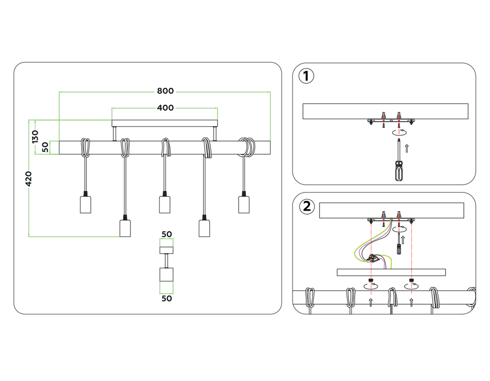 Ambrella Подвесной светильник в стиле лофт Loft TR8183