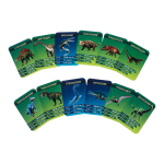 Обучающий пазл 88эл. "Эпоха динозавров" с карточками и наклейками (Puzzle Time)