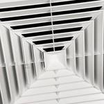 Пластиковая потолочная решётка диффузорного типа 600x600