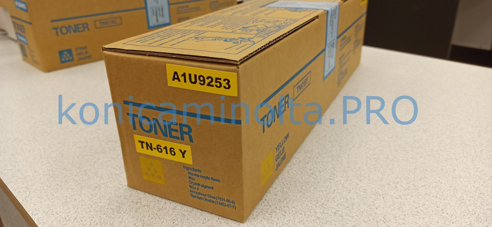 Тонер TN-616Y совместимый для Konica Minolta желтый A1U9253