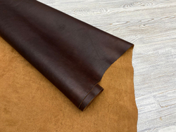 Vacchetta Washed Dark Brown (1,4-1,6 мм), цв. Коричневый, натуральная кожа