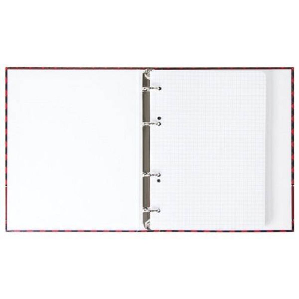 Тетрадь на кольцах 120л, А5, Brauberg Шотландка, обложка ламинированный картон