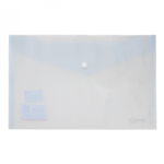 Папка-конверт на кнопке Yalong, A4, 230х330 мм, 140 мкм, ассорти в коробе, прозрачная