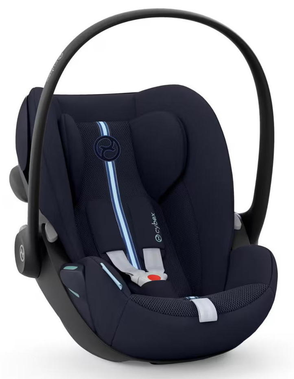 Коляска Cybex Balios S Lux TPE complete Cloud G Ocean Blue Plus Base G 4 в 1 Almond Beige с дождевиками