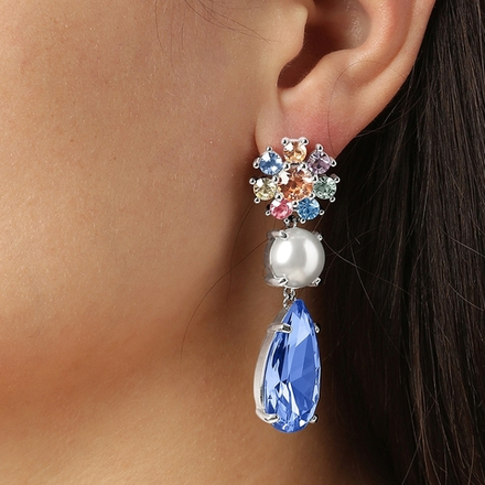 Серьги Dyrberg Kern MISIA SS LIGHT BLUE PASTEL 460514