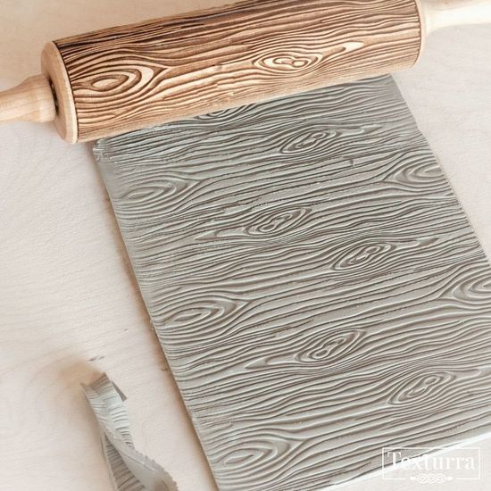 Скалка с узором Текстура дерева