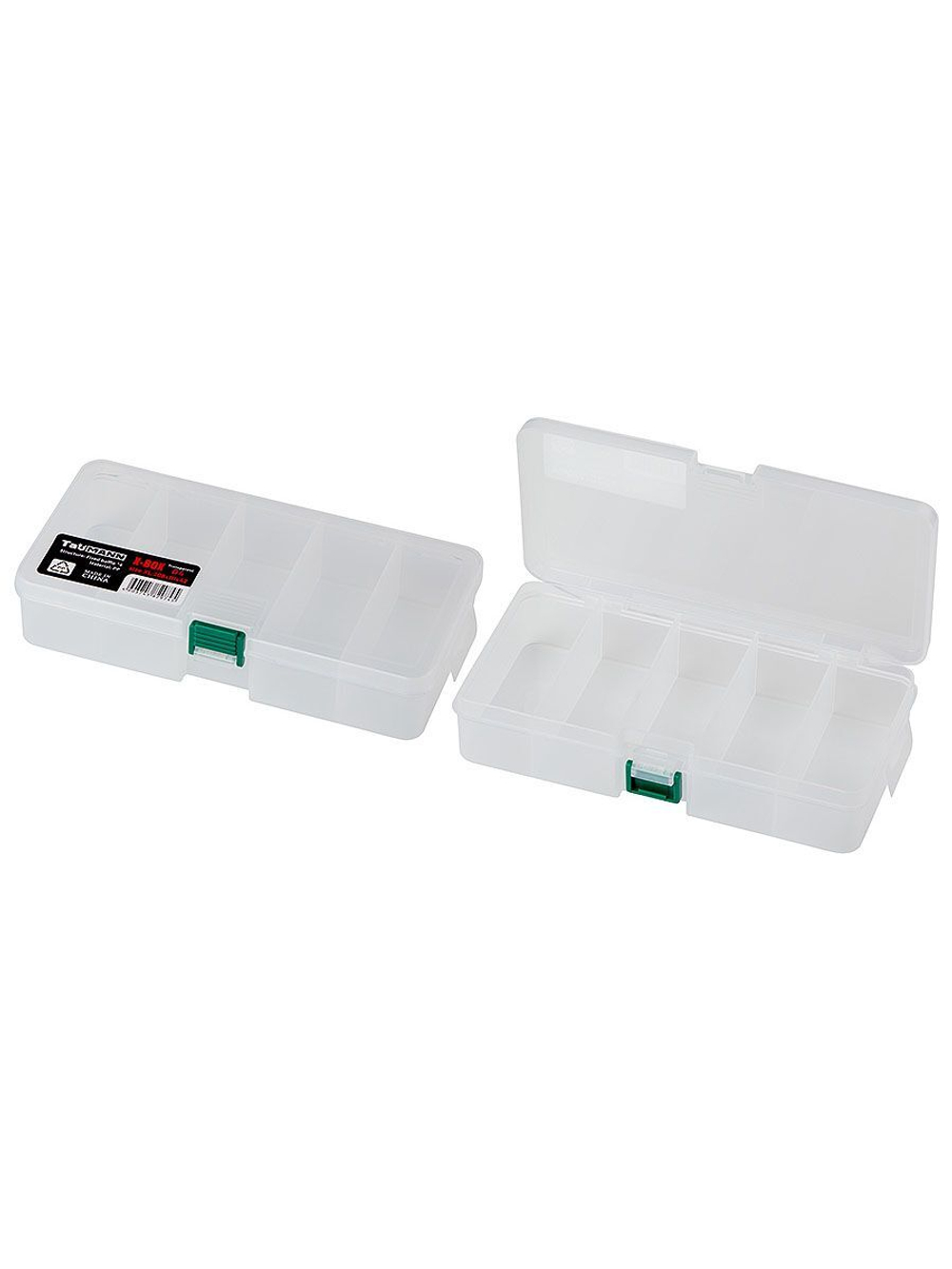 Органайзер рыболовный TauMANN X-Box D4 L Transparent (178x94x32)