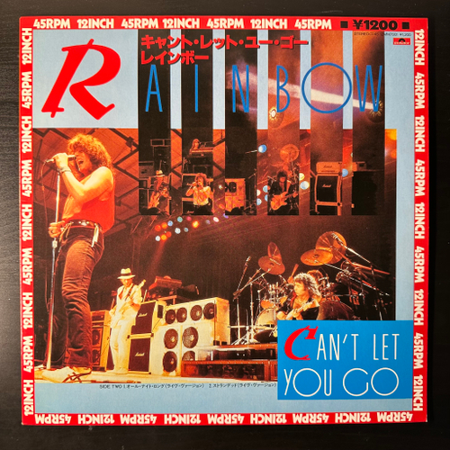 Rainbow ‎– Can't Let You Go (Япония 1985г.) 12", 45 RPM