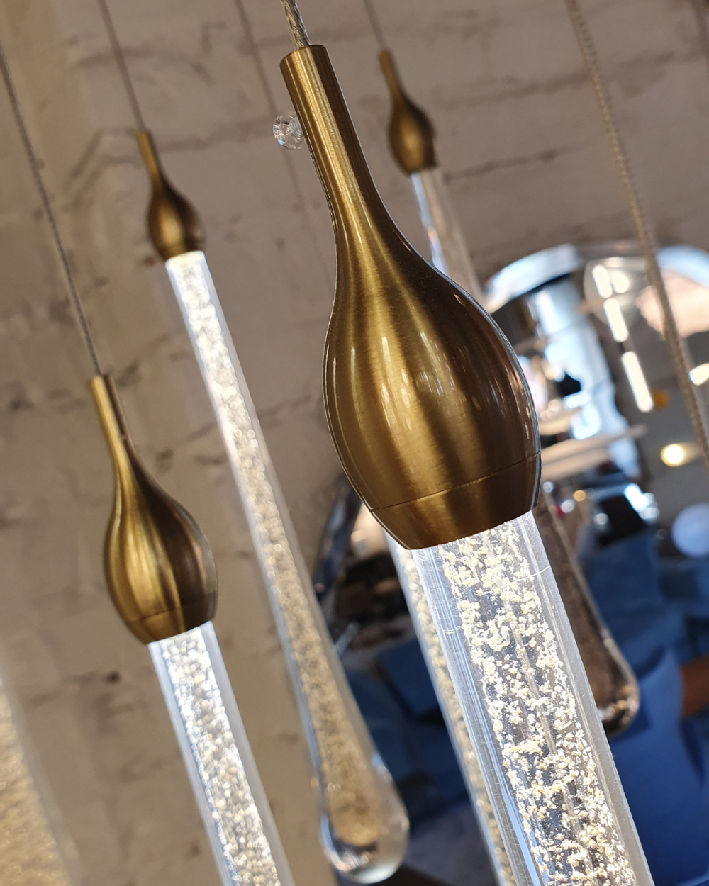 Подвесной светильник Teardrop 5 gold