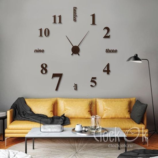 Настенные 3D часы Hi Style