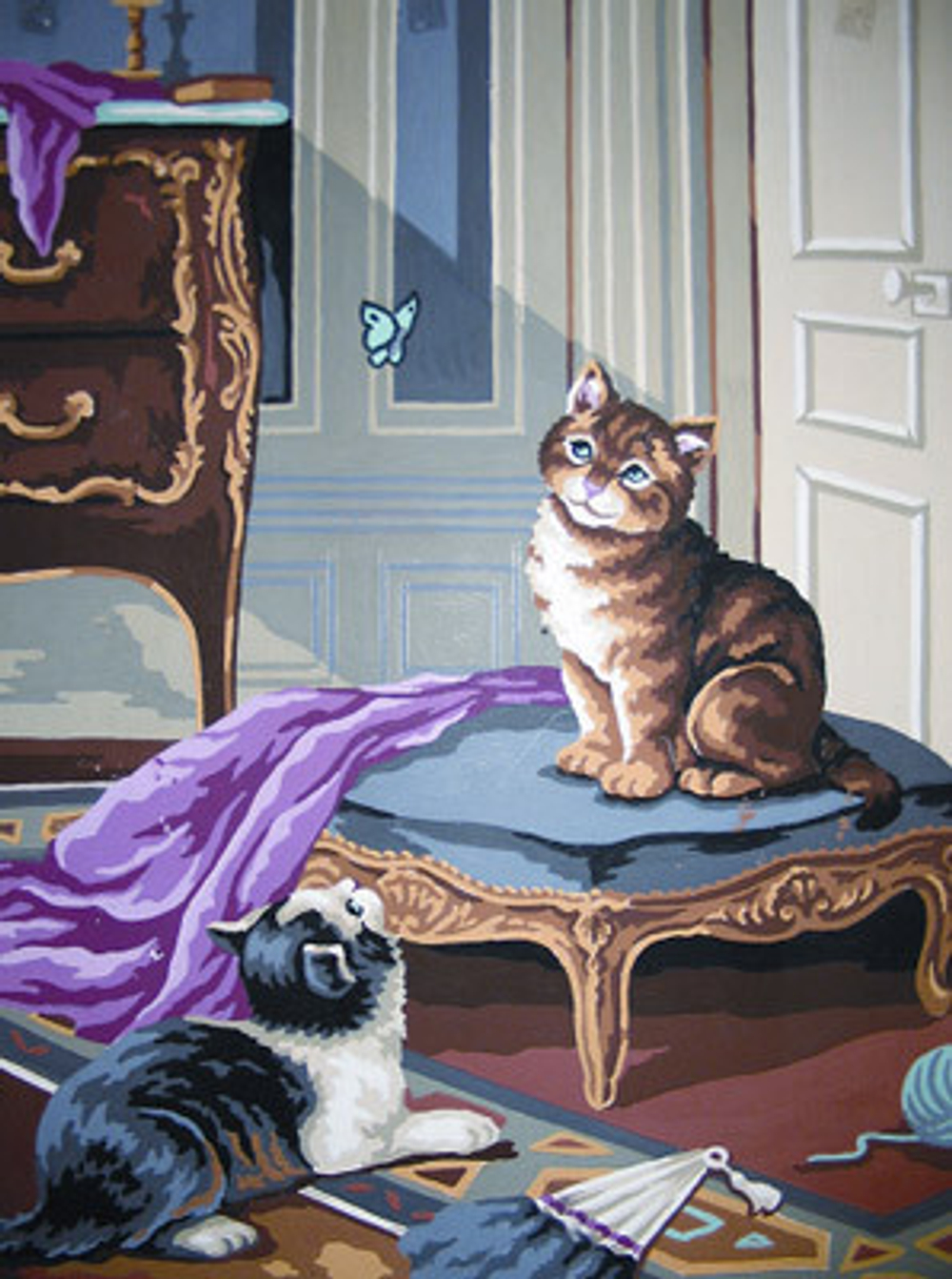 "Веселая игра"-10417 канва с рисунком