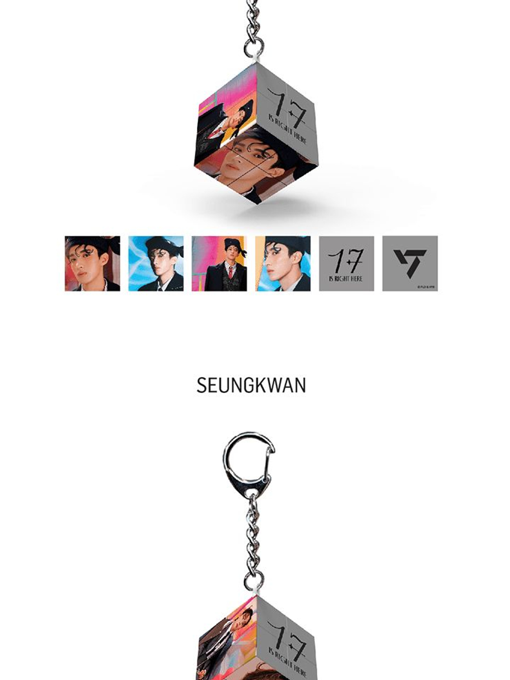 товары SEVENTEEN - 17 IS RIGHT HERE OFFICIAL MD MINI CUBE KEYRING