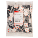 Клипса самоклеящаяся для кругл.кабеля,черная, 12.3х8х12