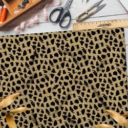 Ткань оксфорд 210 мелкий коричневый гепардный принт