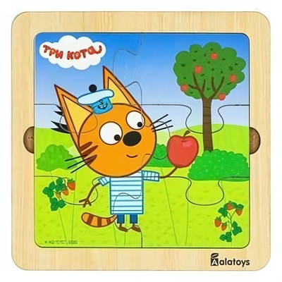 Пазлы деревянные "Три кота.Коржик" (Алатойс)