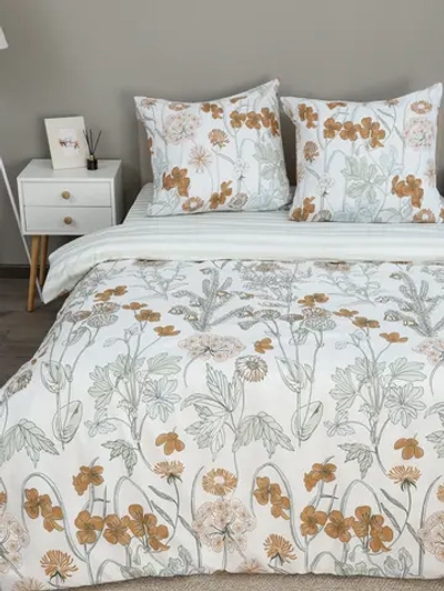Постельное белье Евро Макси бязь «Павлина», «Цветочная поляна»