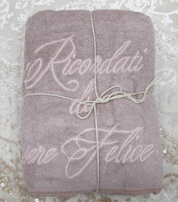 Полотенце 100х150 Opificio Dei Sogni Felicita peonia розовое