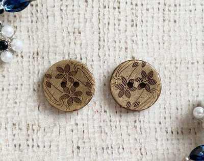 Пуговицы костюмные кокос, d 1,8 см