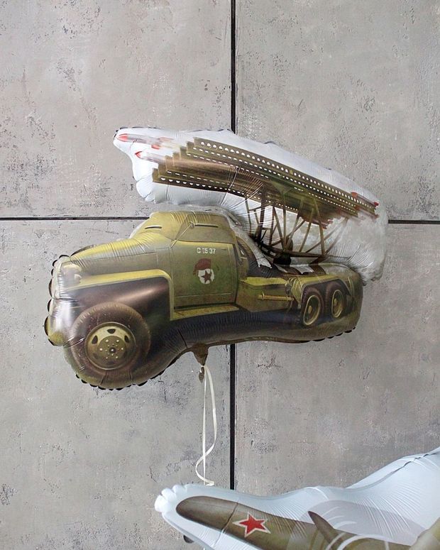 G Шар фигура Боевая машина 34"/86 см