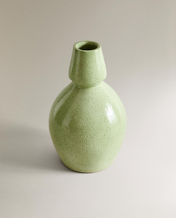 Zara Home Ваза из глины, цвет бирюзовый, 30 см