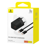 Зарядное устройство Baseus GaN5 (mini) 1C 30W + Кабель USB-C - USB-C - Cluster Black