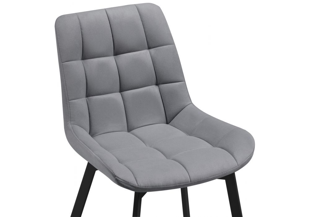 Стул на металлокаркасе Челси серый 02 / черный