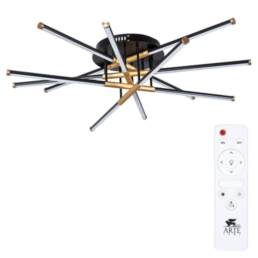 Потолочная светодиодная люстра Arte Lamp FERNANDO A2199PL-6BK