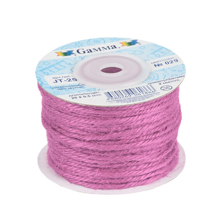 Шнур "Gamma", 2 мм, бечевка, цв.029 сиреневый
