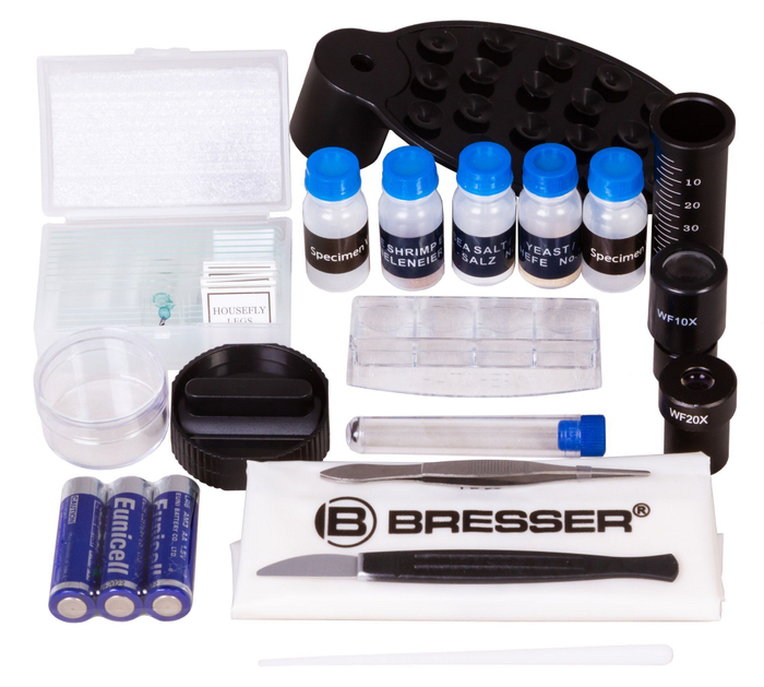 Микроскоп Bresser Junior Biolux SEL 40-1600x, синий