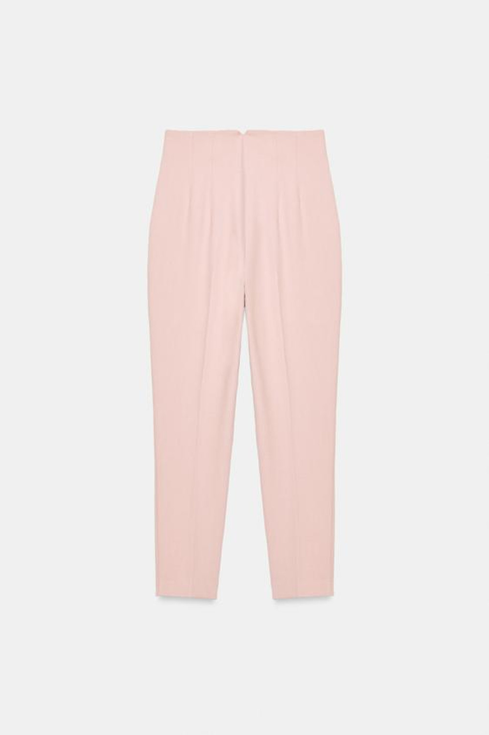 ZARA БРЮКИ С ВЫСОКОЙ ПОСАДКОЙ, РОЗОВЫЙ МЕЛАНЖ
