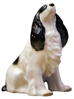 Фарфоровая статуэтка "Спаниель" ИФЗ