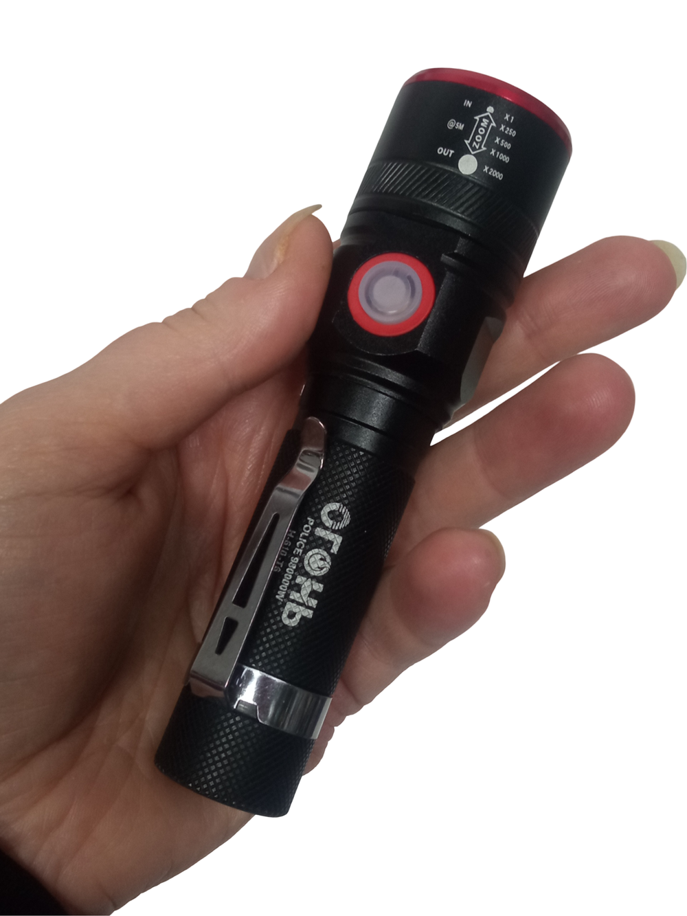 Фонарь ручной, карманный яркий "1000м." Огонь H-610-T6