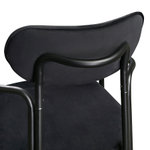 Стул LATITUDE Ror, Round, велюр, черный/черный