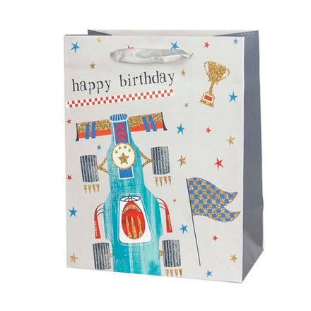 Пакет подарочный, Чемпион, с блестками, 23*18*10 см, 1 шт.