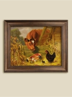 Картина интерьерная на холсте в раме 25*31 см