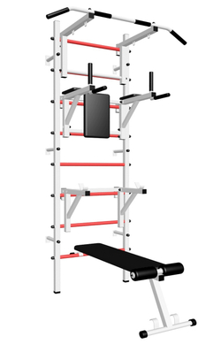 Шведская стенка Sv Sport 507 (Турник стандарт/Брусья/Стойка/Скамья)