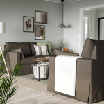 Диван 2-местный - IKEA HYLTARP/ХИЛТАРП ИКЕА, коричневый